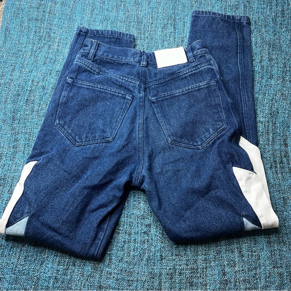Christopher Shannon Colorblock Denim Jeans Street Wear - Picture 3 of 9